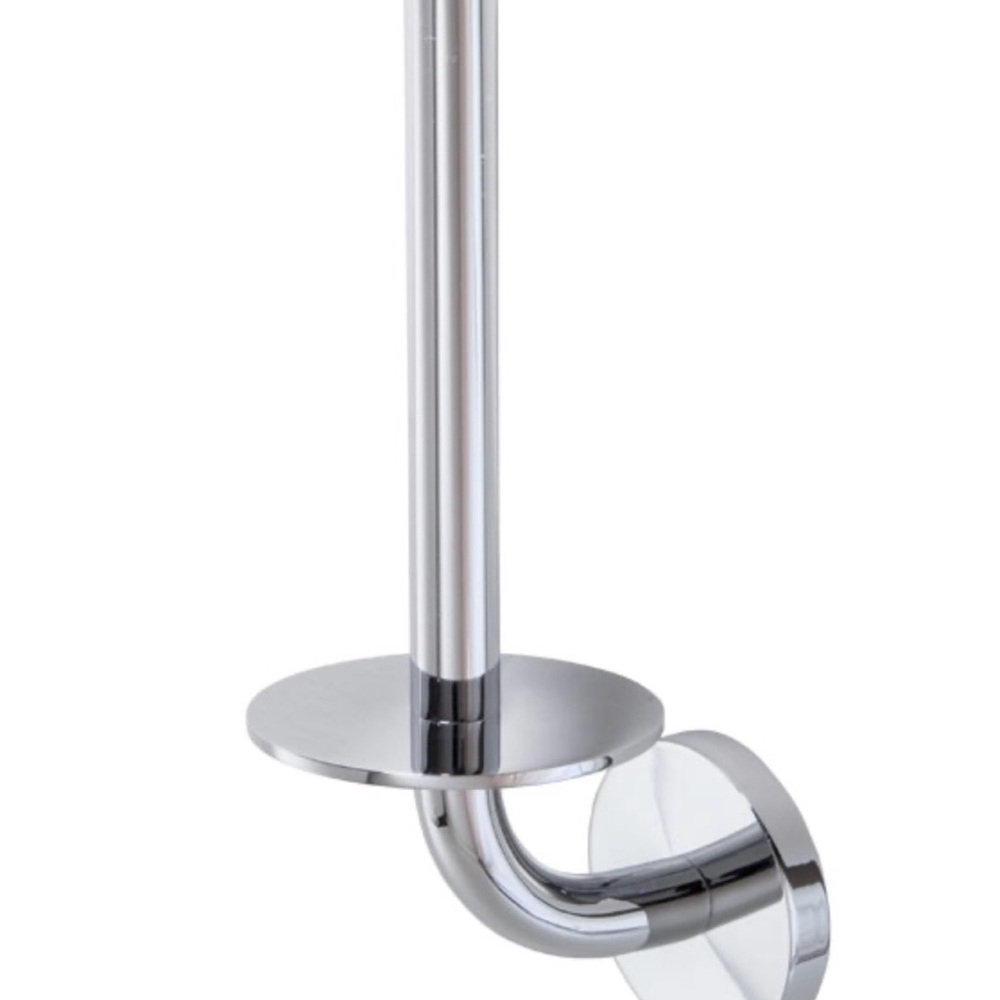 Chrome Wall-Mounted Toilet Paper Holder